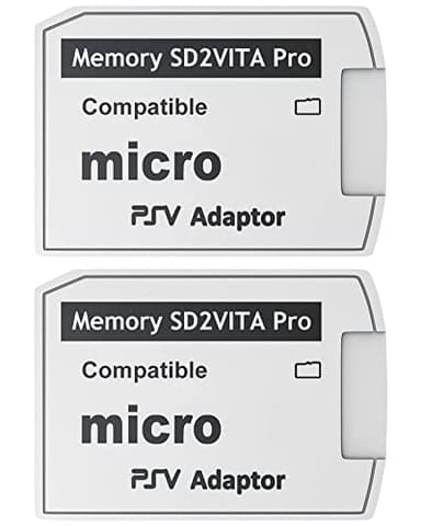 Skywin SD2Vita PS Vita Memory Adapter, MicroSD Card Converter for PlayStation 1000/2000 3.6 or PSTV HENkaku System (2 Pack)