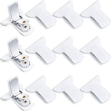 Patelai 12 Pieces Padded Comforter Clips White Duvet Clips Padded Blanket Fasteners to Secure Bedding for Preventing Comforters From Shifting Inside Duvet Cover Sweet Sleeping