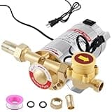 Samger Water Pressure Booster Pump, 110V 90W 243GPH 15PSI Home Water Pump with Automatic Water Flow Switch, Boosting Pumps for Household Shower Kitchen Bathroom Irrigation