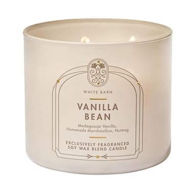 Bath & Body Works Vanilla Bean 3-Wick Candle - Scented Candle for At-Home Use - Long-Lasting, Room-Filling Fragrance - High Fragrance Oil Concentration - Soy Wax Blend