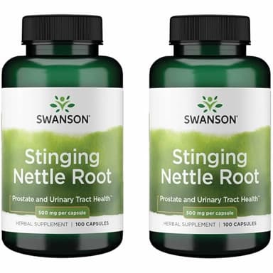 Swanson Stinging Nettle Root (Urtica Dioica) - Herbal Supplement - (100 Capsules, 500mg) (2 Pack)
