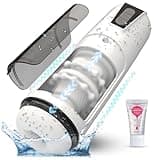 Male Masturbator Cup Adult Toy - Automatic Hands Free Penis Vibrator Pocket Pussy Stroker with 7 Thrusting & Vibrating Stimulation Modes Sex Toys for Mens Realistic 3D Sleeve Man Pleasure