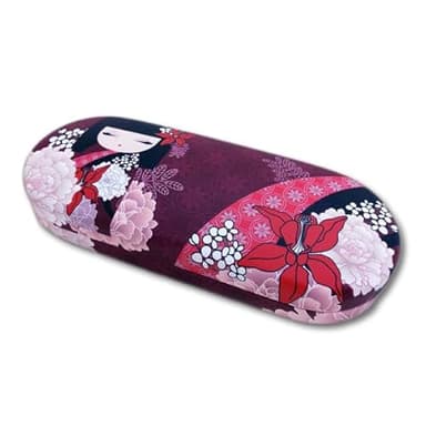 Kimmidoll Hard shel Eyeglasses Case women Cleaning cloth (NOBUKO)