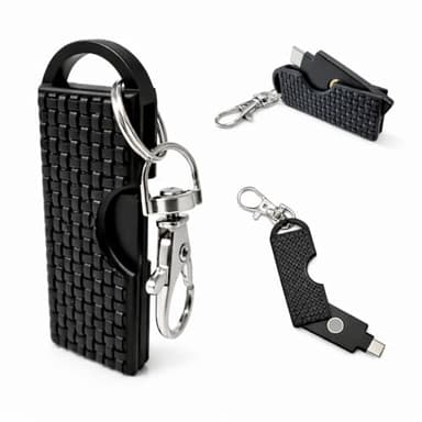 USB-C Security Key Protective Case with Keychain Clip – Compatible with YubiKey 5 Series (5C NFC, 5C NFC FIPS) – by HenBiTech