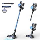UML0 N8 Cordless Vacuum Cleaner, Lightweight Stick Vacuum with Powerful Suction, 2200mAh Battery, 40 Mins Runtime, Self-Standing, Rechargeable Vacuum Cleaners for Home Hardwood Floor Carpet Pet Hair