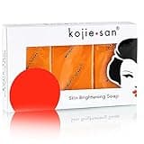 Kojie San Skin and Body Soap – Original Kojic Acid, Dark Spot Remover Soap Bar with Coconut & Tea Tree Oil – 3 x 65g Bars
