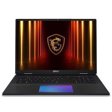 MSI Titan 18 HX AI 18" 120Hz MiniLED UHD+ Gaming Laptop: Intel Ultra 9-285HX, NVIDIA Geforce RTX 5080, 64GB DDR5, 4TB NVMe SSD, Thunderbolt 5, Wi-Fi 7, Win 11 Pro: Black A2XWIG-616US
