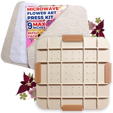 Microfleur Max Microwave Flower Press and Max Refill Pack