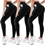 FEYHAY 3 Pack High Waisted Leggings for Women Butt Lift Tummy Control Yoga Pants Non See-Through Workout Running Pants (0FEYHAY 32 Black/Black/Black, L/XL), Large-X-Large