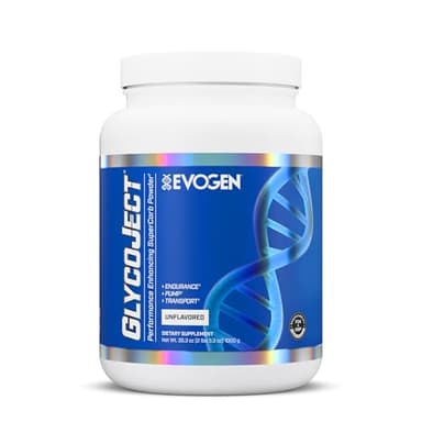 Evogen GlycoJect - Karbolyn Super Carb Powder | Rapid Absorption for PreWorkout | Carbohydrate Powder for Endurance | Intra Workout Carbs Powder for Men & Women | Unflavored | 38 Servings