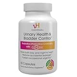 vH essentials Urinary Health & Bladder Control, Cranberry Extract, Prebiotics and Probiotics, 24-Hour Feminine Health Support, Reduces Occasional Leakage, Supports Vaginal Health, 60 Capsules
