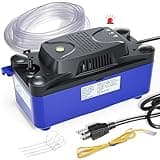MSELTOS 1/30 HP 132 GPH 20ft Max Head HVAC Condensate Pump, 115V/230V w/Automatic Safety Switch, Removal Drain Pump for Air Conditioner, Dehumidifier, Ice Maker, Furnace, AC unit
