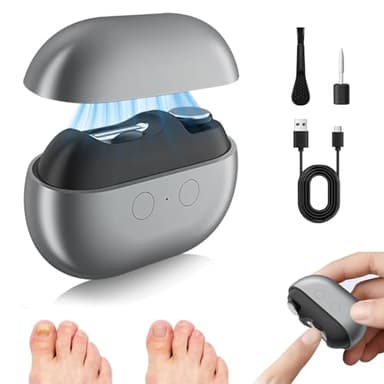Electric Nail Clippers for Seniors, 3 in 1 Electric Nail Clippers for Thick Toenails with LED Light and Nail Scraps Storage, Perfect for People with Reduced Mobility