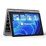 MECHAZER Mini Laptop Windows 11 Pro Computer 12GB LPDDR5 512GB SSD 2 in 1 PC 8 inch Touchscreen UHD Netbook Alder Lake-N100 Processor with USB 3.0 Bluetooth 5.2 WiFi 6