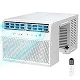 Antarctic Star U-Shaped Air Conditioner Window Unit 12000BTU, Ultra Quiet Window Air Conditioner Cools up to 550 Sq. Ft, Saddle Window AC Units with Full Window View, Energy Saving, Easy to install