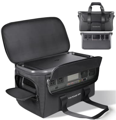 sarlar Carrying Case for DJI Power 1000/V2 Portable Power Station, Travel Storage Bag Anti-collision, Scratch-proof, Waterproof with Back and Sides Pockets for Charging Cable and Accessories