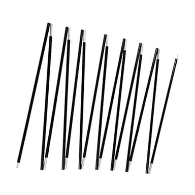 BRILLIANCE4U Tent Poles Replacement 20ft 1.5 in, 9.5mm 3/8 T6 Heated Aluminum Alloy Tent Rod, 1 Pole Pack