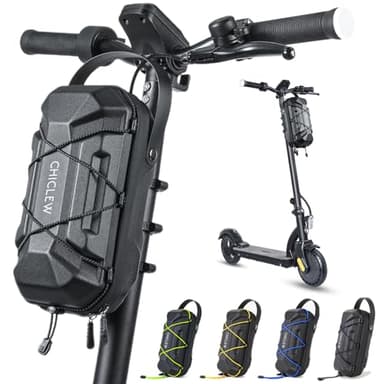 CHICLEW 3L Electric Scooter Bag, Waterproof Scooter Storage Bag with Multicolor Drawstrings, 3L Large Capacity Scooters Handlebar Bag, Compatible with Scooters, Bikes, Segway Ninebot and NIU