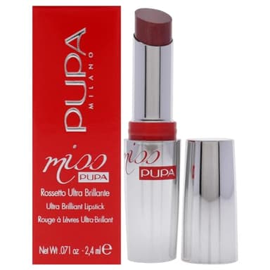 Pupa Milano Miss Pupa Lipstick - Smooth, Shiny and Hydrating Lip Color - Dermatologist Tested, Paraben Free Makeup - 603 Upper East Side, 0.071 fl oz
