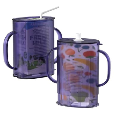 btrfe Pouch Holder No Squeeze for Food Pouches & Drink Boxes, Adjustable Baby Pouch Holder With Larger Capacity Allows Toddlers Self-Feed Avoid Mess (PURPLE)