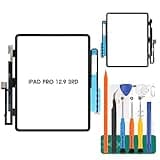 for iPad Pro 12.9 3rd Touch Screen Replacement for iPad Pro 12.9 2018 Digitizer Sensor A2014 Touch Digitizer Panel Glass Compatible with A1895 A1876 Repair Parts Kits(No LCD)