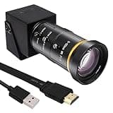 SVPRO HDMI Camera 4K USB Camera HD Streaming Webcam with 5-50mm Telephoto Zoom Manual Lens Industrial Camera CS Mount 10X Optical Zoom Camera for PC Computer,Laptop,Monitor,TV