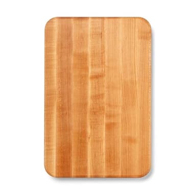 John Boos Chop-N-Slice Series Rectangular Wooden Maple Cutting Board 18”x12” – 1.25” Thick, 8-lb Reversible Butcher Block with Eased Corners, Edge-Grain & Finger Grips – Made in the USA
