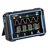 FNIRSI 2C53P 3in1 Oscilloscope Multimeter Signal Generator 4.3 inch Touch Screen Portable Digital 2 Channel 50MHz 250Ms/S 19999 Counts,250MS/s Sampling (Blue)