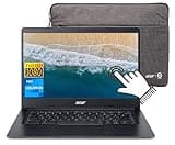 Acer 14"" FHD Touchscreen Chromebook Laptop, Dual-Core Intel Celeron N4020, 4GB LPDDR4 RAM, 64GB eMMC Storage, Up to 12.5hrs Battery Life, WiFi, USB-C, Webcam, Chrome OS, w/CUE Accessories, Black