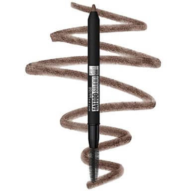 Maybelline TattooStudio Waterproof Eyebrow Pencil, Sharpenable, Longwear, Long Lasting, Pigmented Eyebrow Pencil for Defined Brows, Medium Brown, 1 Count