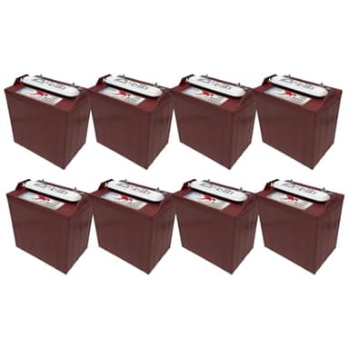 Trojan T-875 8V Deep-Cycle Flooded Battery, 170Ah, Golf Cart, Renewable Energy, Industrial, Marine Use (Pack of 8)