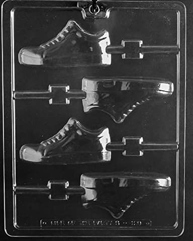 Grandmama's Goodies S120 Sneaker Shoe Lollipop Lolly Chocolate Candy Soap Mold with Exclusive Molding Instructions … (1)