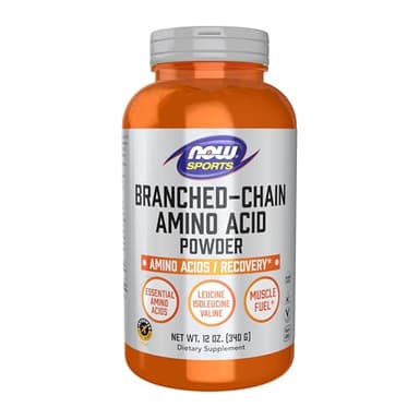 NOW Foods Sports Nutrition, Branched Chain Amino Acid Powder with Leucine, Isoleucine, and Valine, 12-Ounce