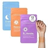 LA MEND The Good Patch Get Balance Mixed Bundle - Vitamin B12 Awake, Recovery, and Sleep Patches - Sustained Release Plant Powered Adhesive Patches for Adults (12 Total Patches)