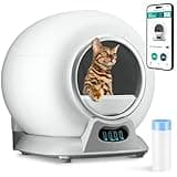 Self Cleaning Litter Box with Auto Safety Sensors for Multiple Cats - Automatic Cat Litter Box Self-Cleaning - Covered Ultra Odor Removal - Smart APP Control - Compatible On All WiFi - Electric Robot