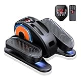 Under Desk Elliptical Machine, Ellipse Leg Exerciser for Seniors Fully Assembled, Quiet & Portable Electric Seated Pedal Exerciser with Remote Control & 12 Adjustable Speeds
