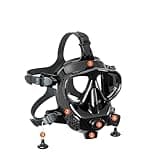 Scuba Tank & Full Face Snorkel Mask Set, Professional Diving Equipment, Comfortable Underwater Swimming & Snorkeling Gear