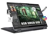 Lenovo IdeaPad Flex 5i 2-in-1 Laptop (14" FHD+ Touchscreen, Intel Core i3-1215U, 8GB RAM, 256GB SSD) Convertible, Fingerprint, FHD Webcam, 9-Hr Battery Life, IST Pen, Win 11 Home in S Mode, Grey