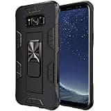 for Samsung Galaxy S8 Plus Case Samsung Galaxy S8+ Case Military Grade Built-in Kickstand Case Holder Armor Heavy Duty Shockproof Cover Protective for Samsung Galaxy S8 Plus Phone Case (Black)