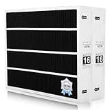 2 Packs X8788 MERV 16 Carbon Filter 20"x26"x5" MERV 16 Filter Replace for Lennox X8788 and PCO20-28 PureAir,Black
