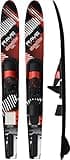RAVE Sports Shredder Trainer Combo Water Skis, Red/Black