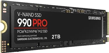 Samsung 990 PRO SSD 2TB NVMe M.2 PCIe Gen4, M.2 2280 Internal Solid State Hard Drive, Seq. Read Speeds Up to 7,450 MB/s for High End Computing, Gaming, and Heavy Duty Workstations, MZ-V9P2T0B/AM