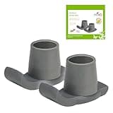 NOVA Medical Products Walker Glide Skis, Universal Fit, One Pair, Gray, 2 Count (Pack of 1)