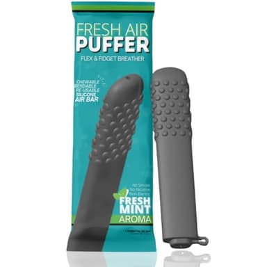 Fresh Air Puffer Quit Vaping Tools – Chewable Breather Quit Smoking Stick with Mint Aroma, Oral Fixation Aids Stop Smoking Inhaler, Quit Smoking Aid & Flavored Air Inhaler