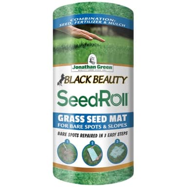 Jonathan Green (10410) Black Beauty SeedRoll Grass Seed Mat - Cool Season Lawn Seed, Fertilizer, & Mulch (50 Sq. Ft.)