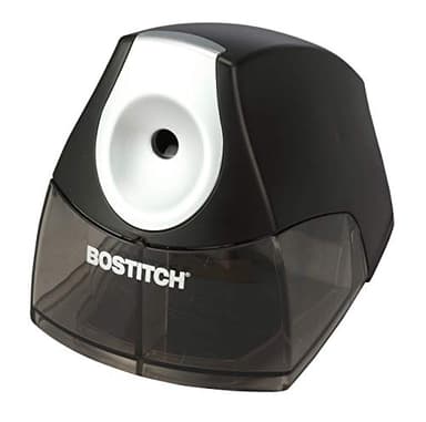 Bostitch Office Electric Pencil Sharpener, Heavy Duty Powerful Stall-Free Motor, High Capacity Shavings Tray, for Office or Classroom, Black