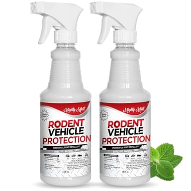 Mighty Mint Peppermint Oil Rodent Repellent Spray for Vehicles – Natural Mouse & Rat Control for Car Engines, RVs, Trucks & Boats – Plant-Based, Extra-Strong Formula – 16 oz (Pack of 2)
