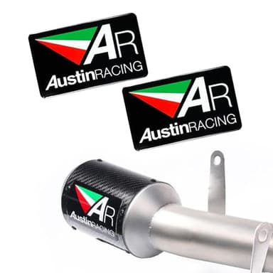 for Austin Racing Exhaust Pipe Decals 2 Pcs AR Heat-Resistant Stickers