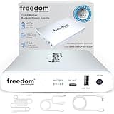 Freedom CPAP Battery Backup Power Supply, 160 Watt Hour, for Camping, Airline Travel & Power Outages (White)