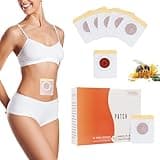 Belly Patch, Natural Belly Sticker for Women and Men, Waterproof Stickers for Women, Abdomen Belly Pads Navel Sticker, Sweatproof Patches, Breathable Herbal(30Pcs)